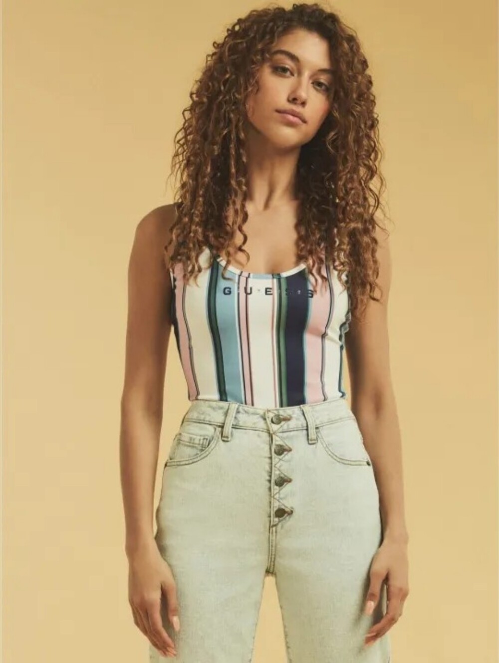 NEW Guess Originals Striped Logo Bodysuit | XS | NWT